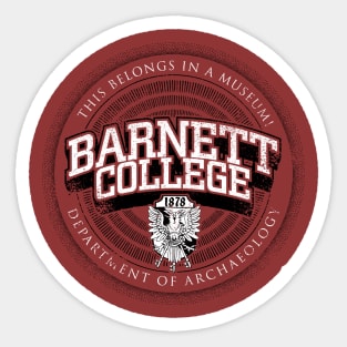 Barnett College Department of Archaeology Sticker
